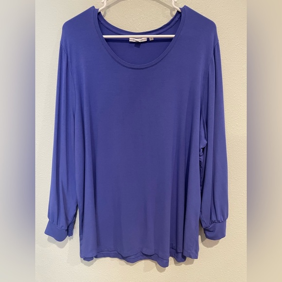 Chico's Vibrant Periwinkle Blouse - Picture 1 of 5